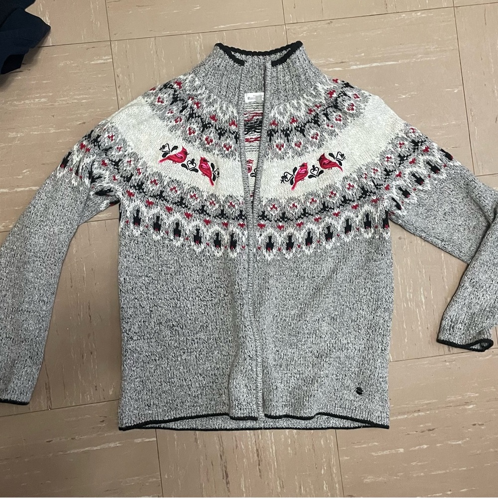 Northern Reflections Patterned Zip-Up